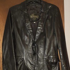 Tannery Black Leather Blazer
